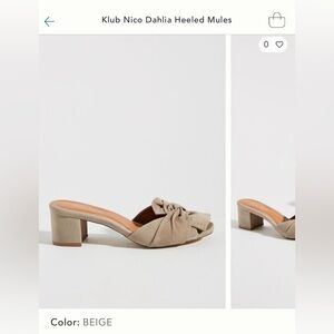 Anthropologie Klub Nico Mule Sandal 9